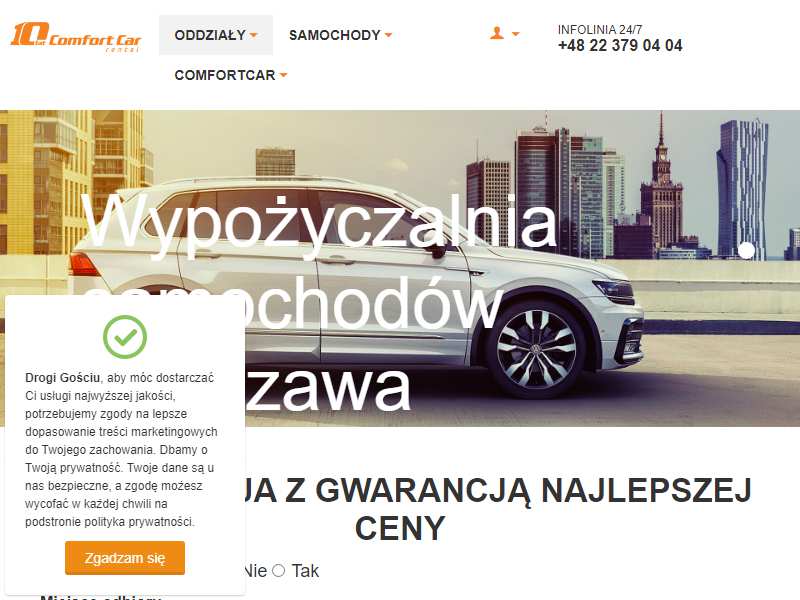 Wypożyczalnia samochodów Warszawa