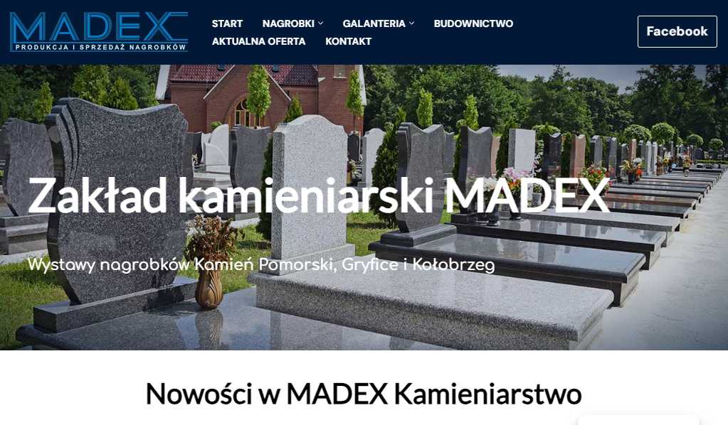 MADEX Kamieniarstwo nagrobkowe Zbigniew Madoński